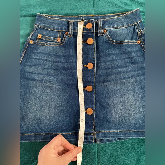 No Boundaries Denim Blue Jean Skirt Size 5 Junior - Picture 5 of 5